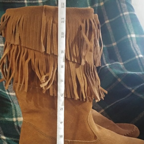 Brown Fringed Festival Boots - NWT - Size 7 - Picture 3 of 7
